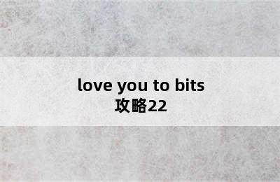 love you to bits攻略22